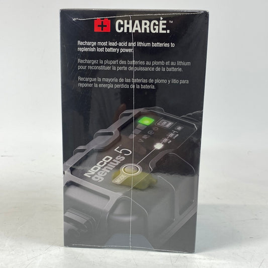 New Noco Genius 5 6V and 12V 5A Battery Charger and Maintainer