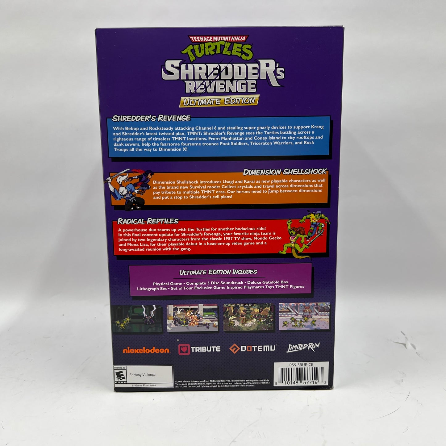 New Teenage Mutant Ninja Turtles Shredder's Revenge Ultimate Limited Run PS5