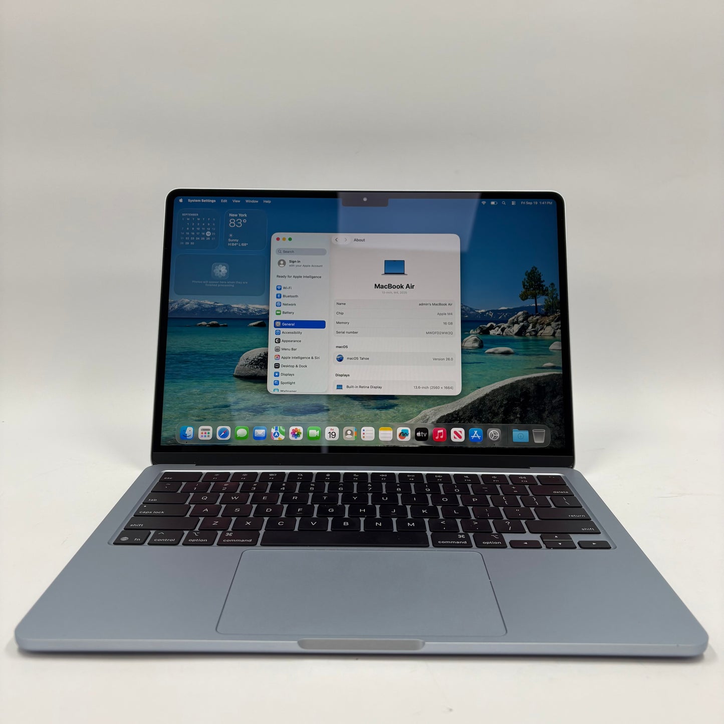 2025 Apple MacBook Air 13.6" M4 10C GPU 4.5GHz 16GB RAM 256GB SSD A3240