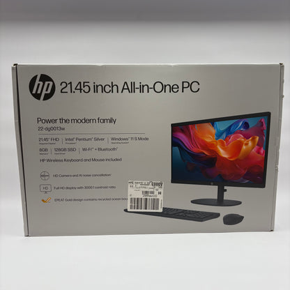 HP AIO 22-DG0013W 21.5" Pentium Silver 1.50GHz 8GB RAM