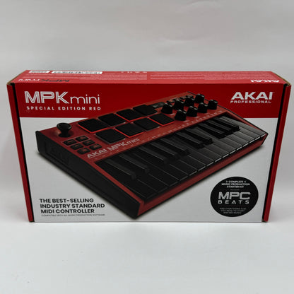 Akai MPK mini MK3 Special Edition Red 25 Key USB MIDI Keyboard Controller