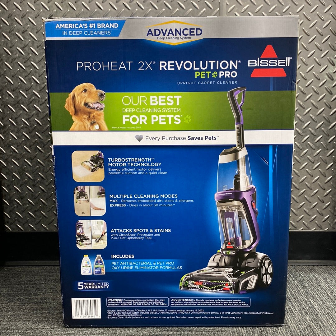 New Bissel Proheat 2X Revolution Upright Carpet Cleaner 3586 – PayMore Cary