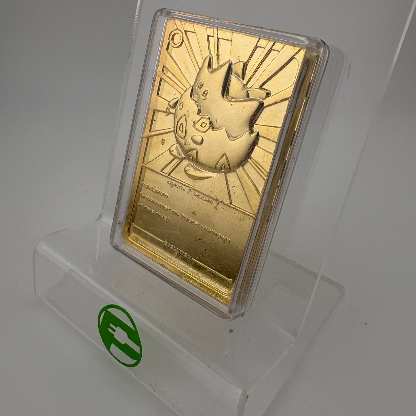 Pokémon TCG Burger King Togepi Gold Plated English NM