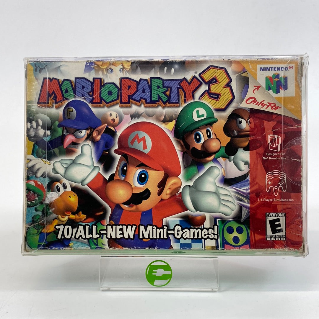 Mario Party 3 (Nintendo 64, 2000) with Manual and Box