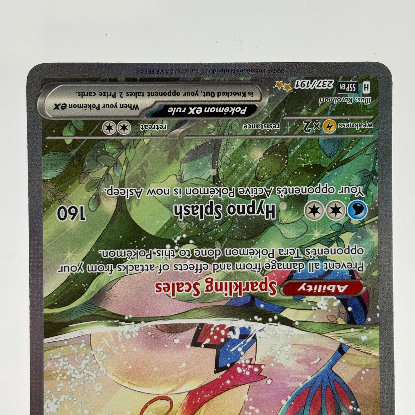 Pokémon TCG Surging Sparks Milotic ex #237 Holo Textured English NM