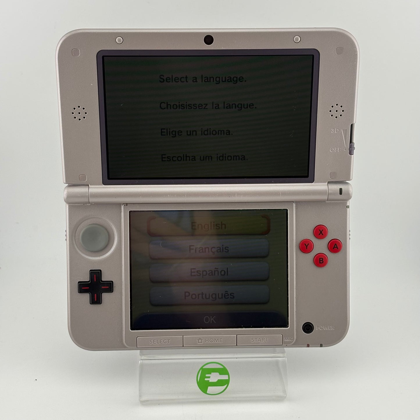 Nintendo 3DS XL NES Edition Handheld Game Console Only SPR-001 Gray No Stylus
