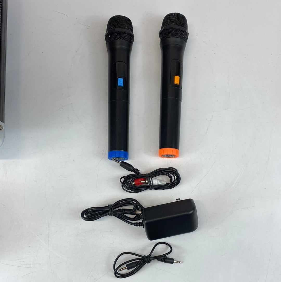 KaraoKing G100 Wireless Karaoke Machine Speaker Disco Ball Bluetooth System with Mics