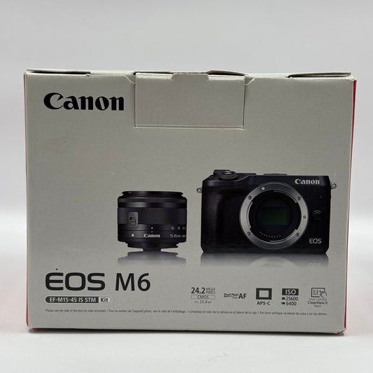 Canon EOS M6 24MP Mirrorless Camera