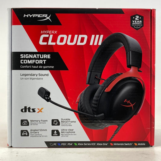 New HyperX Cloud III Gaming Headset Black CL006