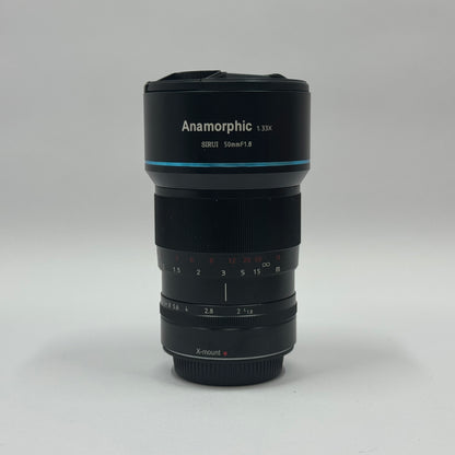 Sirui Anamorphic Lens 50mm f/1.8 For Fujifilm X-Mount Manual Lens