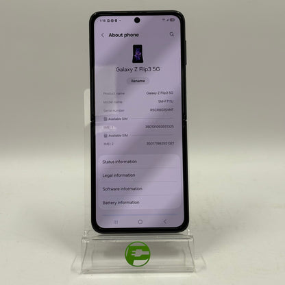 Factory Unlocked Samsung Galaxy Z Flip3 5G 8GB RAM 256GB SM-F711U Black