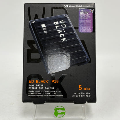 New Western Digital WD Black P10 5TB Game drive External Hard Drive 