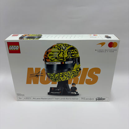 New Lego McLaren Mastercard F1 Team Lando Norris Helmet  Lego Set 43023
