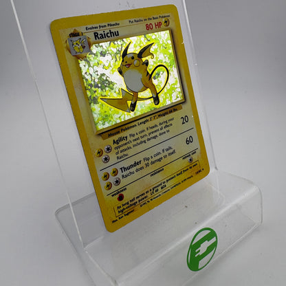 Pokémon TCG Base Set Raichu #14 Holo English MP