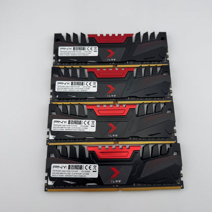 PNY XLR8 Gaming 32GB (4x8GB) RAM DDR4 2666MHz 8GBF1X08LFHH35-12-K-HXR