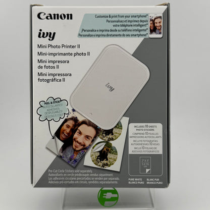 New Canon Ivy Mini Photo Printer  2nd Gen PV-223-PW