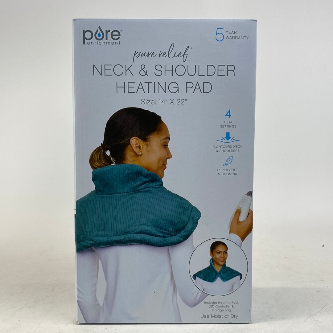 New Pure Enrichment Lumbar & Abdominal Heat Pad Massager PEHNECK-B