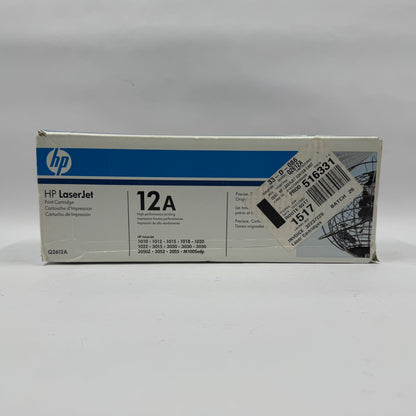New HP 12A LaserJet Toner Print Cartridge Q2612A