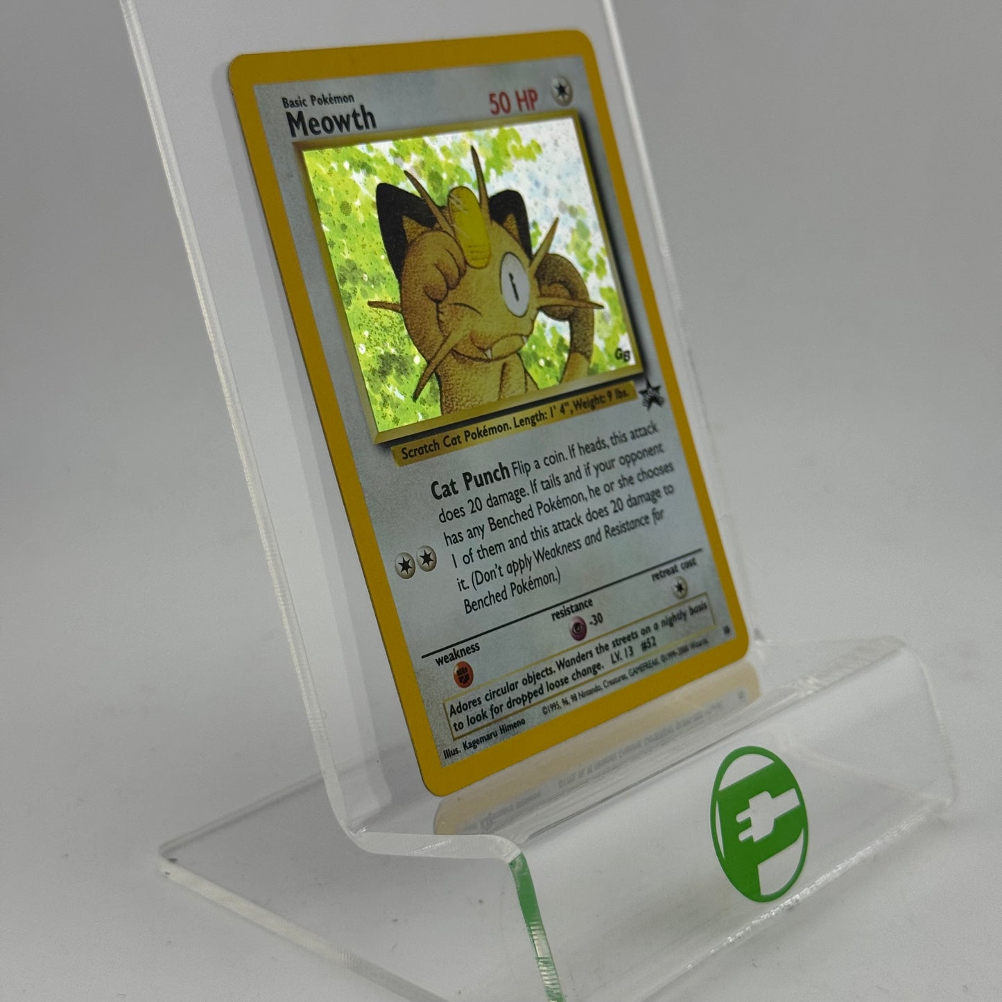 Pokémon TCG Fossil Meowth #10 Holo English MP