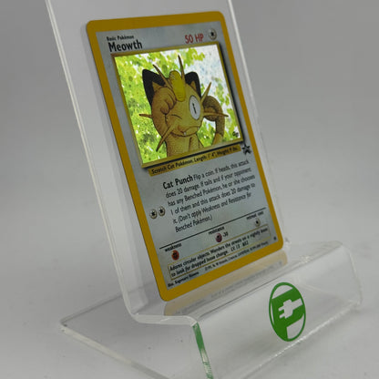 Pokémon TCG Fossil Meowth #10 Holo English MP