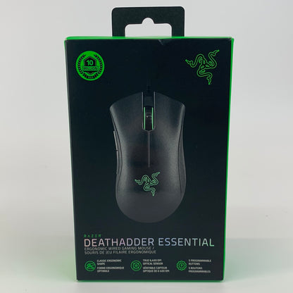 New Razer Deathadder Essential Wired Gaming Mouse RZ01-03850100-R3U1