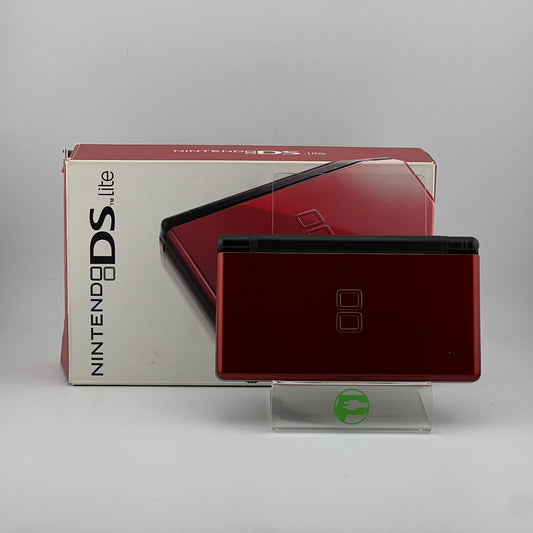 Nintendo DS Lite Handheld Game Console USG-001 Red Crimson & Black