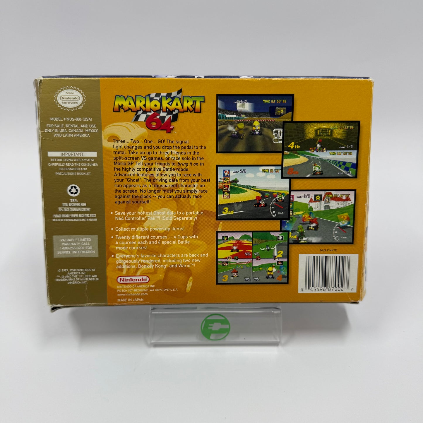 Mario Kart 64 (Nintendo 64 N64, 1997)