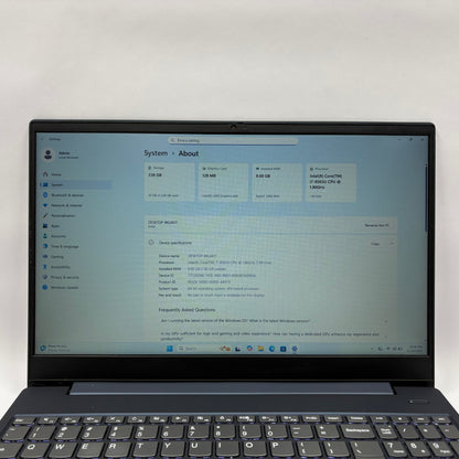 Lenovo IdeaPad S340 15IWL 15.6" i7-8565U 2.0GHz 8GB RAM 256GB SSD