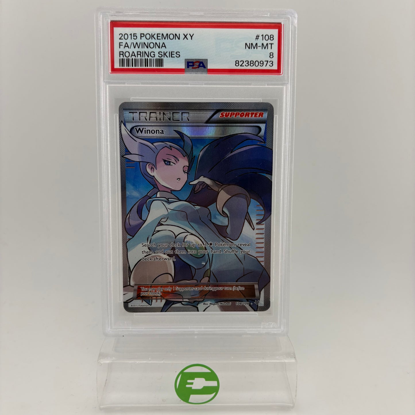 Pokémon TCG Roaring Skies Winona #108 English PSA 8