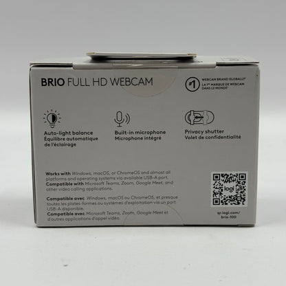 New Logitech Brio Full HD Webcam 960-001747