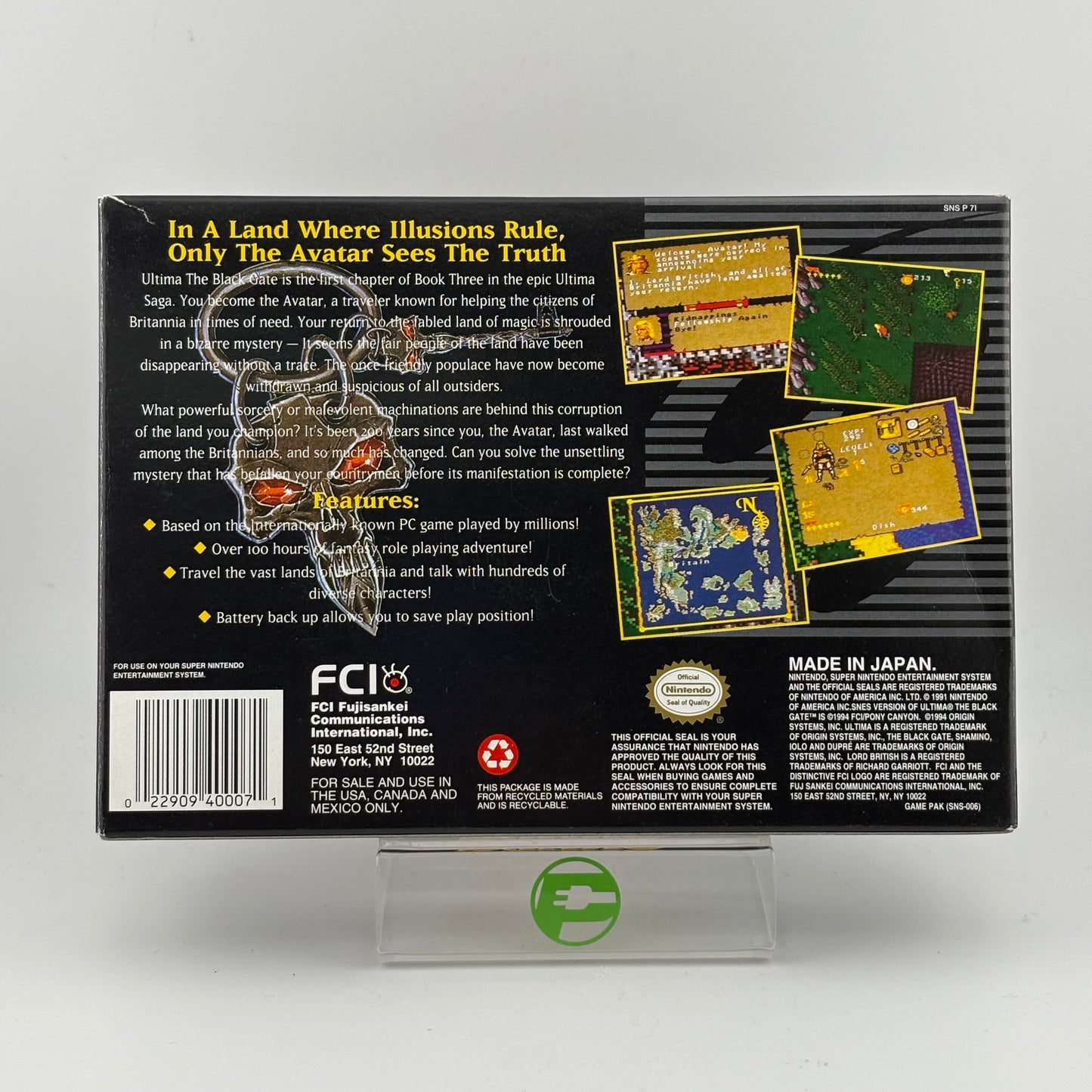 Ultima The Black Gate (Super Nintendo SNES, 1994)