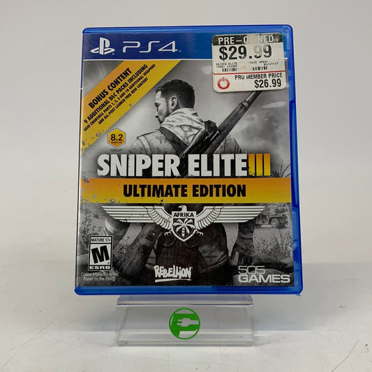 Sniper Elite III [Ultimate Edition] (Sony PlayStation 4 PS4, 2015)