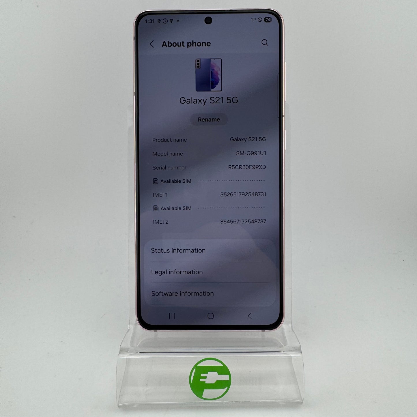 Factory Unlocked Samsung Galaxy S21 8GB RAM 128GB SM-G991U1 Violet