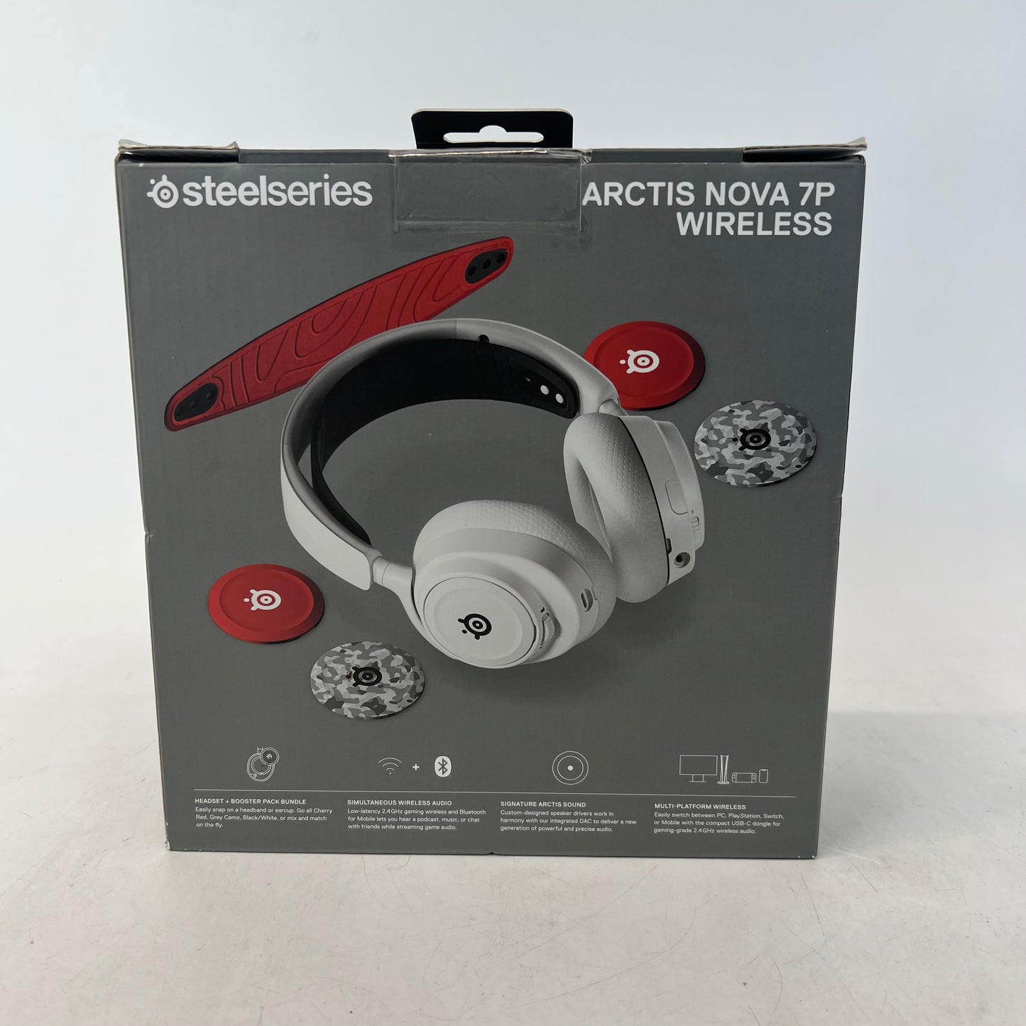 New Steelseries Arctis Nova 7P Wireless Wireless Headset 61562 +Booster Pack