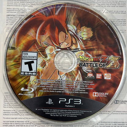 Dragon Ball Z: Battle of Z  (Sony PlayStation 3 PS3,  2014)