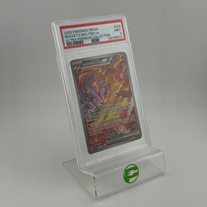 Pokémon TCG Destined Rivals Team Rockets Moltres EX #229 Holo English PSA 9