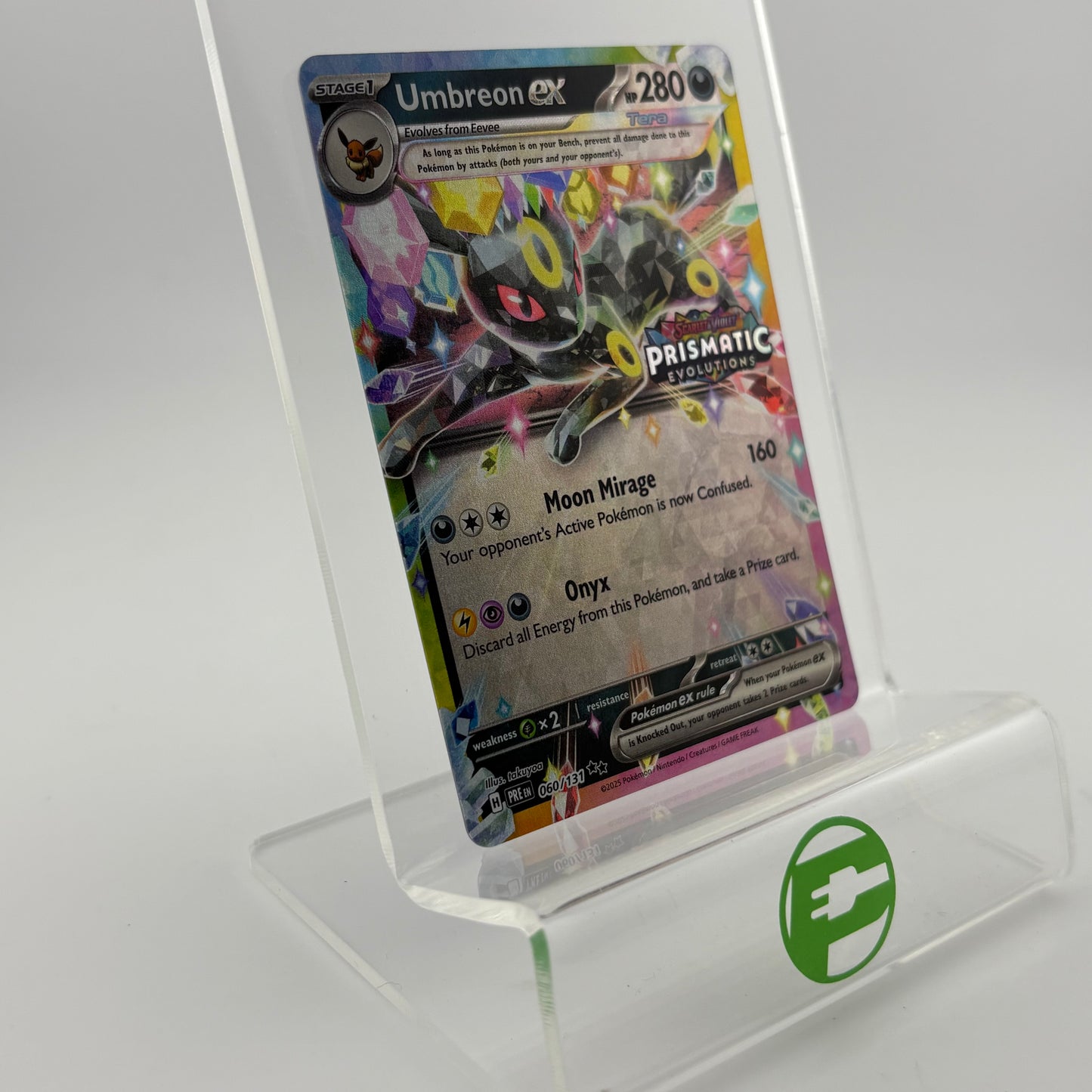 Pokémon TCG Prismatic Evolution Umbreon ex [Stamped] 060/131 English