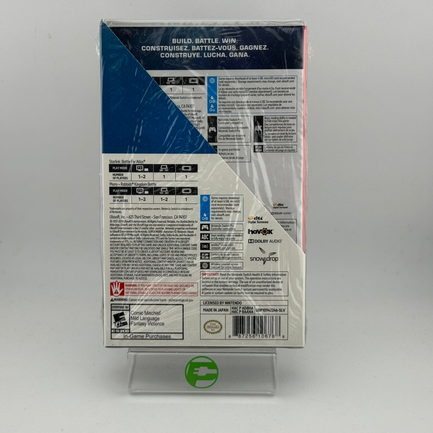 New Mario + Rabbids Kindom Battle & Starlink: Battle for Atlas(Nintendo Switch)