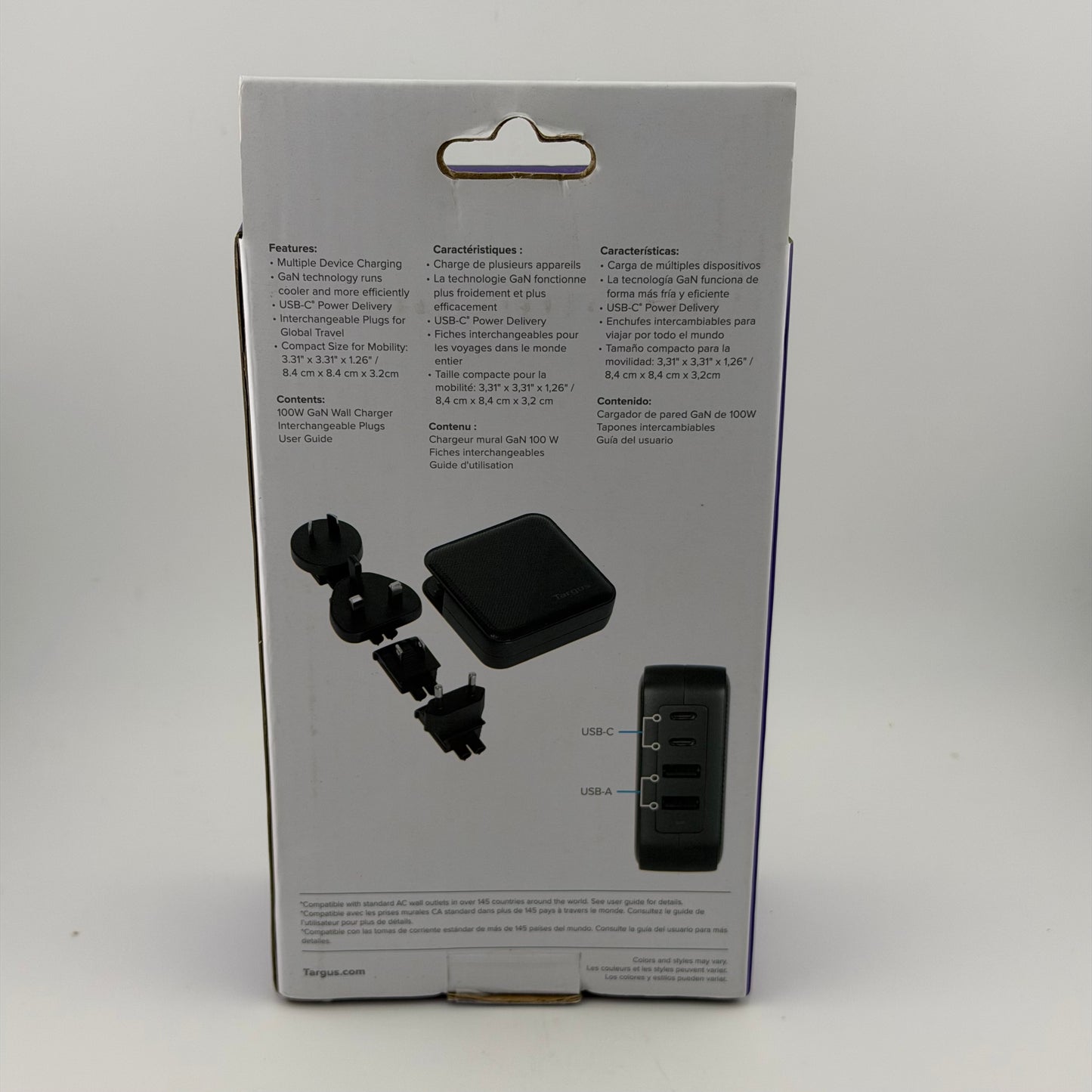 New Targus 100W GaN Wall Charger APA109