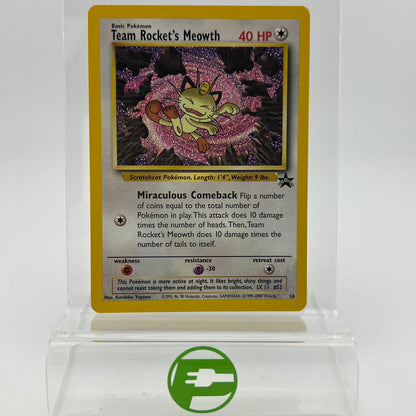 Pokémon TCG Promo Team Rocket's Meowth 18 English
