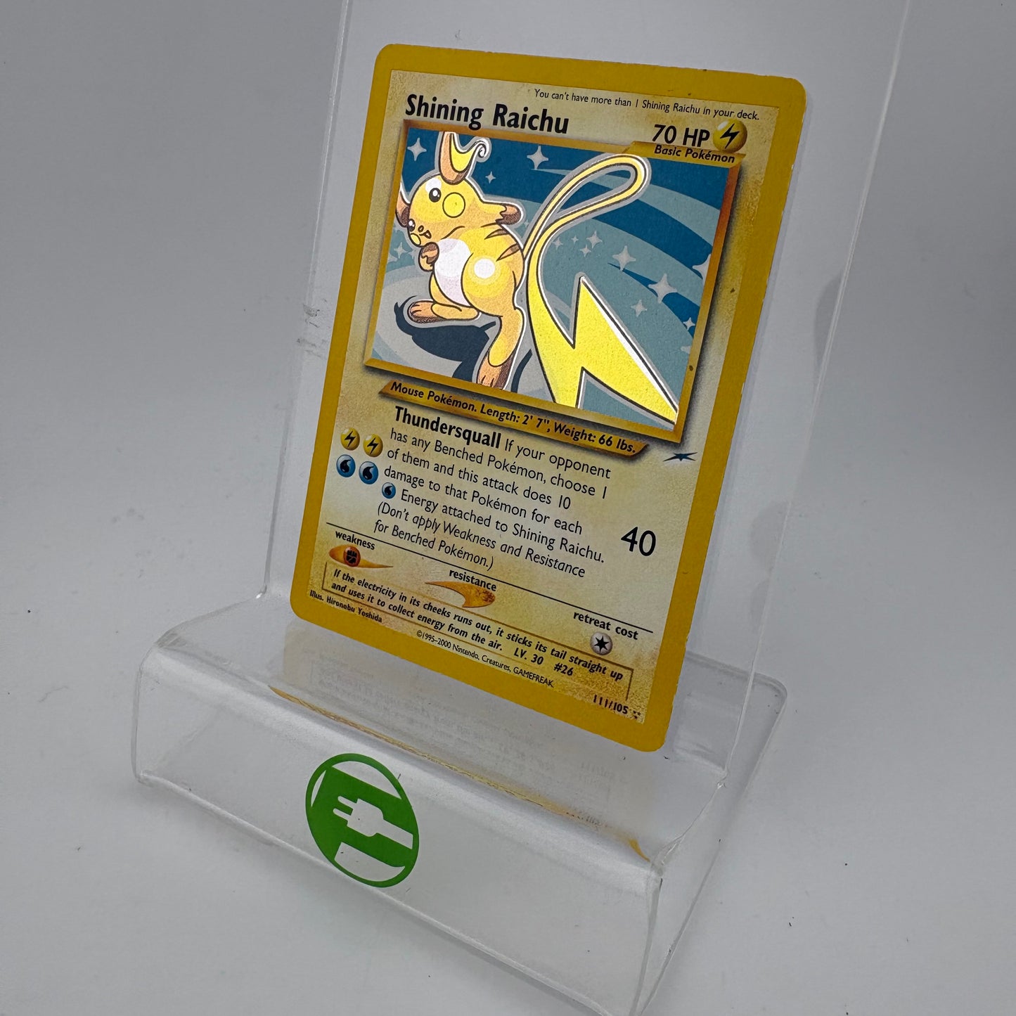 Pokémon TCG Neo Destiny Shining Raichu #111 Holo English MP