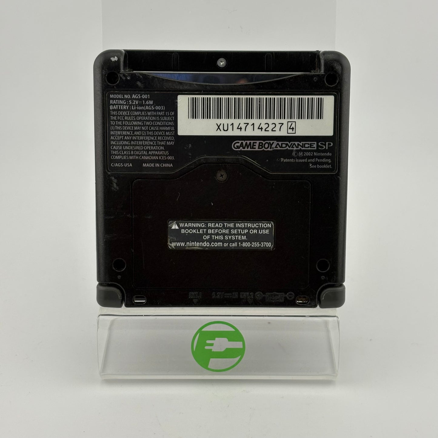 Nintendo Game Boy Advance SP Handheld Game Console Only AGS-001 Black