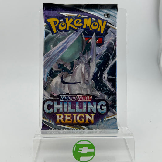 New Pokémon TCG Sword & Shield Chilling Reign Single Blister Pack
