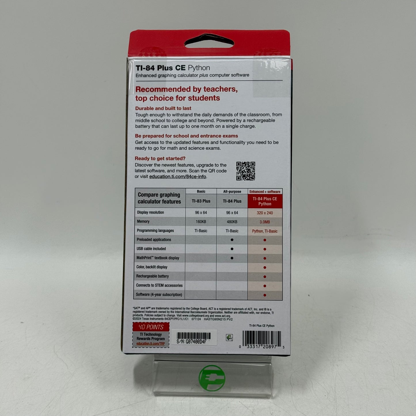 New Texas Instruments TI-84+ CE Python Black Graphing Calculator