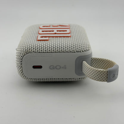 JBL Go 4 Portable Waterproof Bluetooth Speaker White