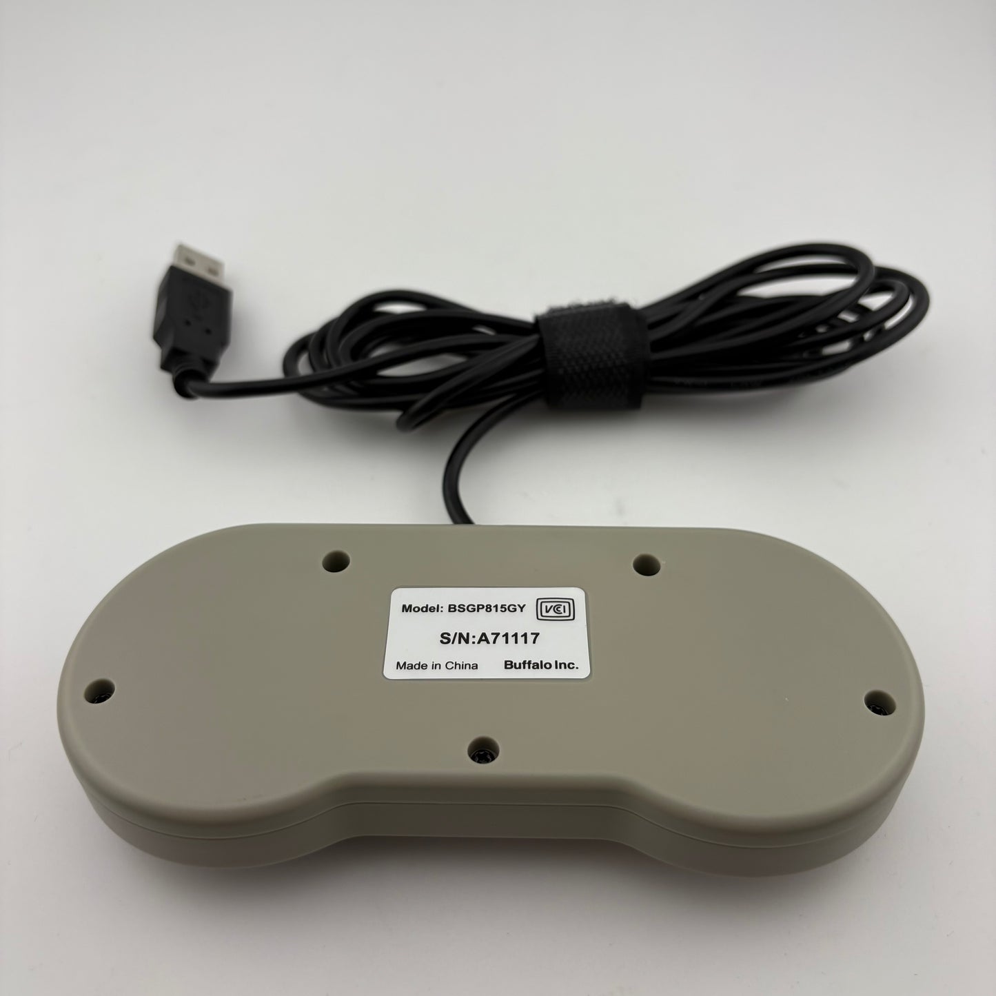 Buffalo Classic USB GamePad Gray BSGP815GY For PC and Mac