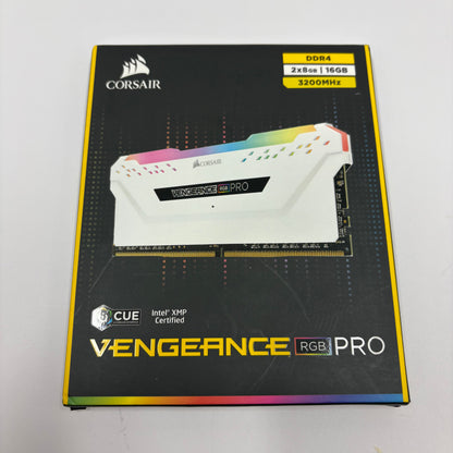 Corsair Vengeance RGB Pro 16GB (2x8GB) RAM DDR4 3200MHz CMW16GX4M2C3200C16W