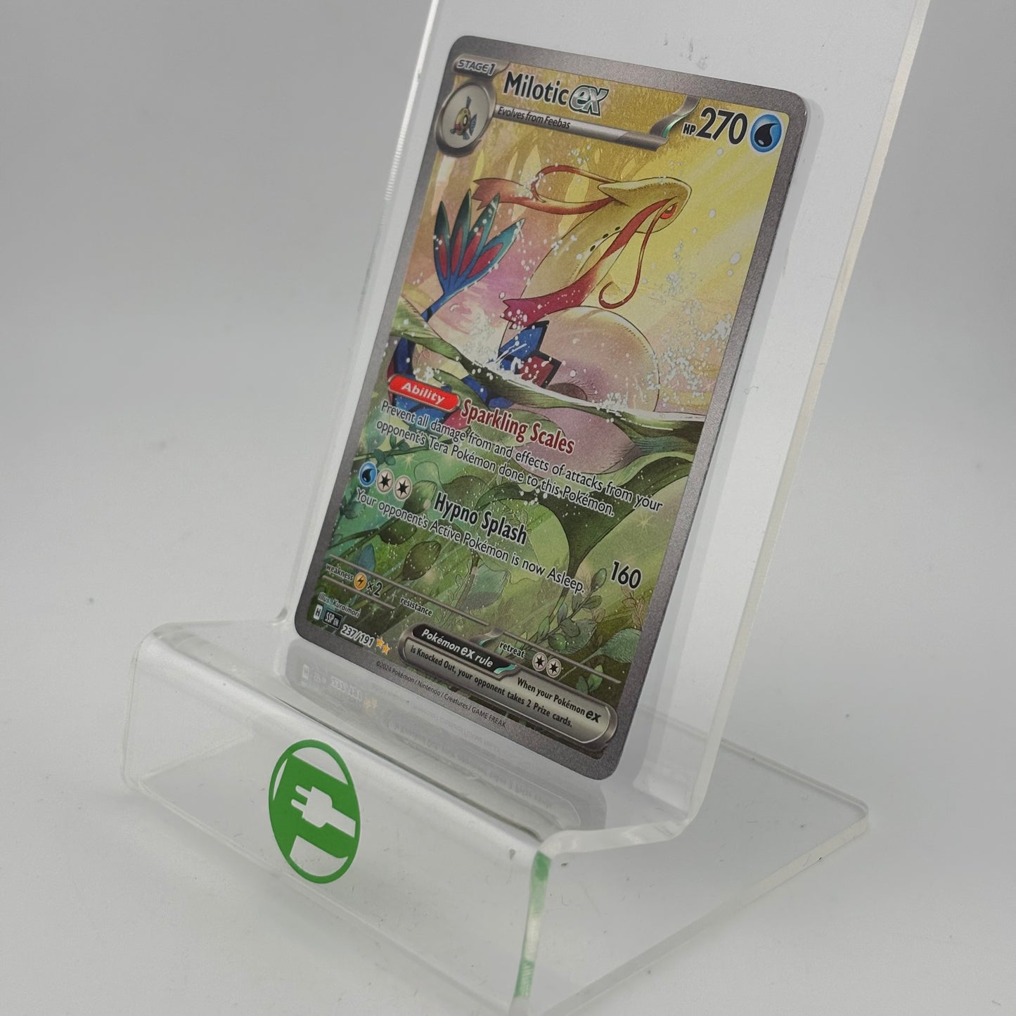 Pokémon TCG Surging Sparks Milotic ex #237 Holo Textured English NM