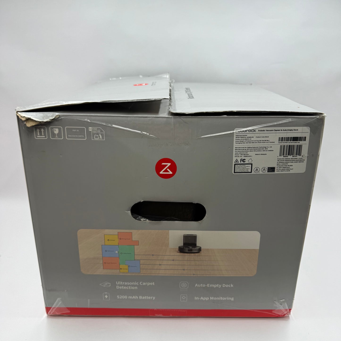 New Roborock Q10 S5+ Robotic Vacuum RRA0TAL