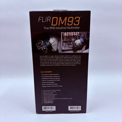 New FLIR DM93 True RMS Industrial Multimeter